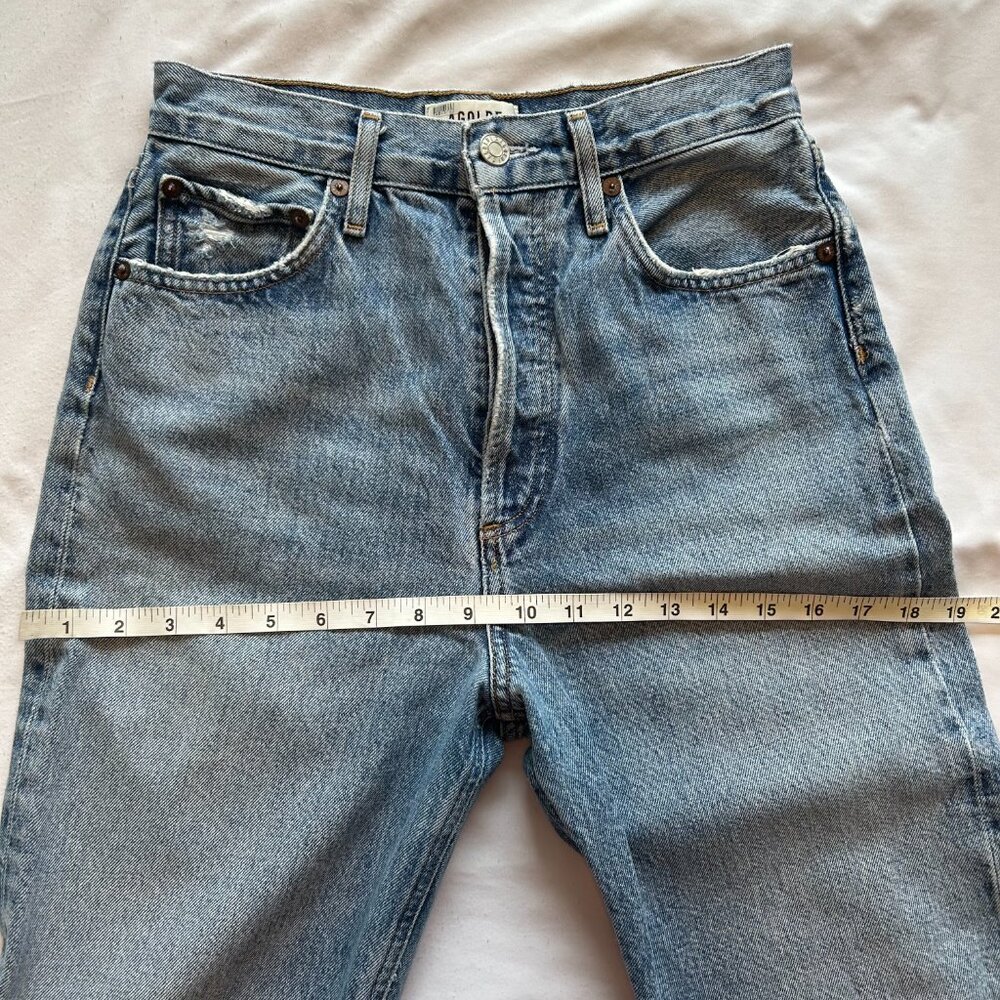 Agolde 90's Pinch Waist Straight 100% Organic Cotton Denim Jean - 25 - Endless - Picture 9 of 11
